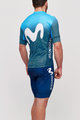 BONAVELO Kurzarm Radtrikot und Shorts - MOVISTAR 2021 - Weiß/Blau