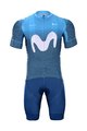 BONAVELO Kurzarm Radtrikot und Shorts - MOVISTAR 2021 - Weiß/Blau