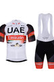 BONAVELO Kurzarm Radtrikot und Shorts - UAE 2021 - Weiß/Schwarz