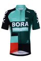 BONAVELO Kurzarm Radtrikot und Shorts - BORA 2022 KIDS - Grün/Weiß/Schwarz