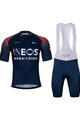 BONAVELO Kurzarm Radtrikot und Shorts - INEOS GRENADIERS '22 - Blau/Rot