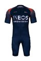 BONAVELO Kurzarm Radtrikot und Shorts - INEOS GRENADIERS '22 - Blau/Rot