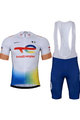 BONAVELO Kurzarm Radtrikot und Shorts - TOTAL ENERGIES 2024 - Gelb/Weiß/Blau