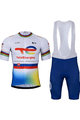 BONAVELO Kurzarm Radtrikot und Shorts - TOTAL ENERGIES 2024 - Blau/Weiß/Gelb