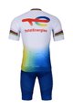 BONAVELO Kurzarm Radtrikot und Shorts - TOTAL ENERGIES 2023 - Gelb/Weiß/Blau