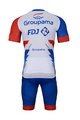 BONAVELO Kurzarm Radtrikot und Shorts - GROUPAMA FDJ 2022 - Blau/Weiß/Rot