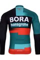 BONAVELO Langarm Fahrradtrikot für den Winter - BORA 2024 WINTER - Rot/Grün/Schwarz/Weiß