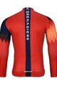 BONAVELO Langarm Fahrradtrikot für den Winter - INEOS 2025 WINTER - Rot/Blau
