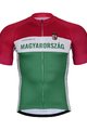 BONAVELO Kurzarm Radtrikot und Shorts - HUNGARY - Grün/Rot/Weiß/Schwarz