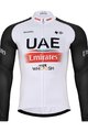 BONAVELO Langarm Fahrradtrikot für den Winter - UAE 2024 WINTER - Weiß/Schwarz/Rot