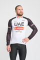 BONAVELO Langarm Fahrradtrikot für den Winter - UAE 2024 WINTER - Weiß/Schwarz/Rot