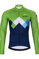 BONAVELO Radtrikot und Hose für den Winter - SLOVENIA WINTER - Grün/Blau/Schwarz