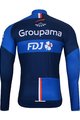 BONAVELO Langarm Fahrradtrikot für den Winter - FDJ 2025 WINTER - Blau/Schwarz