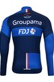 BONAVELO Langarm Fahrradtrikot für den Winter - FDJ 2023 - Schwarz/Blau