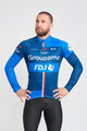 BONAVELO Langarm Fahrradtrikot für den Winter - FDJ 2025 WINTER - Blau/Schwarz