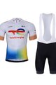 BONAVELO Kurzarm Radtrikot und Shorts - TOTAL ENERGIES 2023 - Weiß/Blau/Schwarz/Gelb