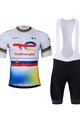 BONAVELO Kurzarm Radtrikot und Shorts - TOTAL ENERGIES 2023 - Gelb/Schwarz/Weiß/Blau