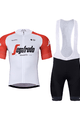 BONAVELO Kurzarm Radtrikot und Shorts - TREK 2024 - Rot/Schwarz/Weiß