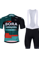 BONAVELO Kurzarm Radtrikot und Shorts - BORA 2023 - Rot/Schwarz/Grün