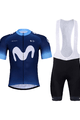 BONAVELO Kurzarm Radtrikot und Shorts - MOVISTAR 2024 - Schwarz/Blau