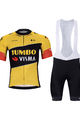 BONAVELO Kurzarm Radtrikot und Shorts - JUMBO-VISMA 2023 - Gelb/Schwarz