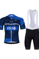 BONAVELO Kurzarm Radtrikot und Shorts - GROUPAMA FDJ 2024 - Blau/Schwarz