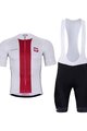 BONAVELO Kurzarm Radtrikot und Shorts - POLAND I. - Weiß/Schwarz/Rot
