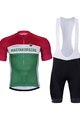 BONAVELO Kurzarm Radtrikot und Shorts - HUNGARY - Grün/Rot/Weiß/Schwarz