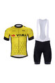BONAVELO Kurzarm Radtrikot und Shorts - JUMBO-VISMA 2024 - Gelb/Schwarz