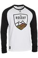 ROCDAY Langarm Fahrrad-Shirt - CREST - Weiß/Schwarz