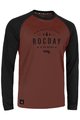 ROCDAY Langarm Fahrradtrikot für den Sommer - PATROL - Schwarz/Rot
