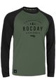 ROCDAY Langarm Fahrradtrikot für den Sommer - PATROL - Schwarz/Grün