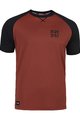 ROCDAY Kurzarm Fahrradtrikot - PARK - Rot/Schwarz