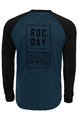 ROCDAY Langarm Fahrradtrikot für den Sommer - STAGE - Schwarz/Blau