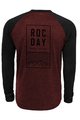 ROCDAY Langarm Fahrradtrikot für den Sommer - STAGE - Rot/Schwarz