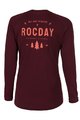 ROCDAY Langarm Fahrradtrikot für den Sommer - PATROL LADY - bordeaux