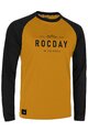 ROCDAY Langarm Fahrradtrikot für den Sommer - PATROL - Schwarz/Gelb