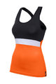 SANTINI Ärmelloses Fahrradtrikot - SCIA LADY - Orange/Schwarz