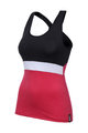 SANTINI Ärmelloses Fahrradtrikot - SCIA LADY - Rot/Schwarz