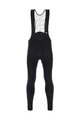 SANTINI Lange Fahrradhose mit Trägern - SVOLTA WINTER - Schwarz/Weiß