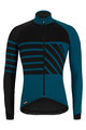 SANTINI Langarm Fahrradtrikot für den Winter - SVOLTA WINTER - Schwarz/Blau