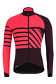 SANTINI Langarm Fahrradtrikot für den Winter - SVOLTA WINTER - Schwarz/bordeaux