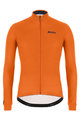 SANTINI Langarm Fahrradtrikot für den Winter - COLORE WINTER - Orange