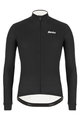 SANTINI Langarm Fahrradtrikot für den Winter - COLORE WINTER - Schwarz