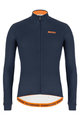 SANTINI Langarm Fahrradtrikot für den Winter - COLORE WINTER - Blau