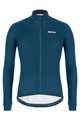 SANTINI Langarm Fahrradtrikot für den Winter - COLORE WINTER - Blau