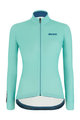 SANTINI Langarm Fahrradtrikot für den Winter - COLORE LADY WINTER - Hellblau