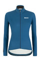 SANTINI Langarm Fahrradtrikot für den Winter - COLORE LADY WINTER - Blau