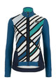 SANTINI Langarm Fahrradtrikot für den Winter - CORAL RAGGIO LADY - Blau