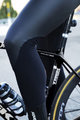 SANTINI Lange Fahrradhose mit Trägern - VEGA GRIDO WINTER - Grau/Schwarz